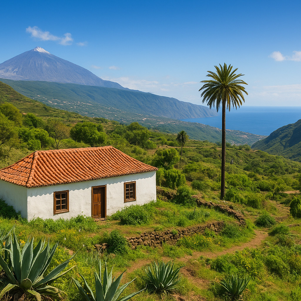 Mountain and rural property landscapes in Tenerife